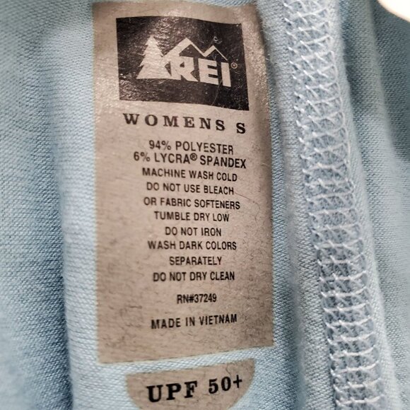 REI Women's Light Blue UPF 50+ Pull‎ On Lightweight Base Layer Long Johns Size S - Picture 3 of 5